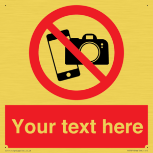 Custom No filming or photography